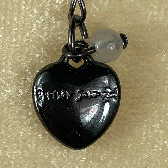 Betsey Johnson Multi Color Peacock Glass Beads Necklace 28 Inches - Picture 5 of 12